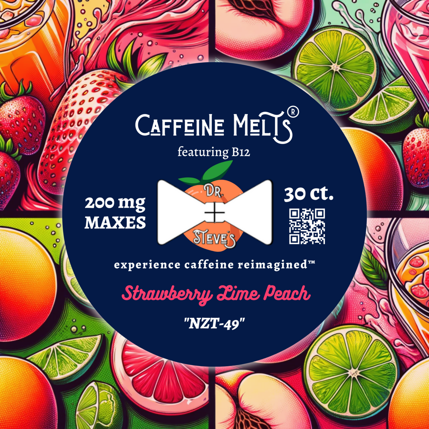 Strawberry Lime Peach (200mg + 20mcg Methylcobalamin B12)