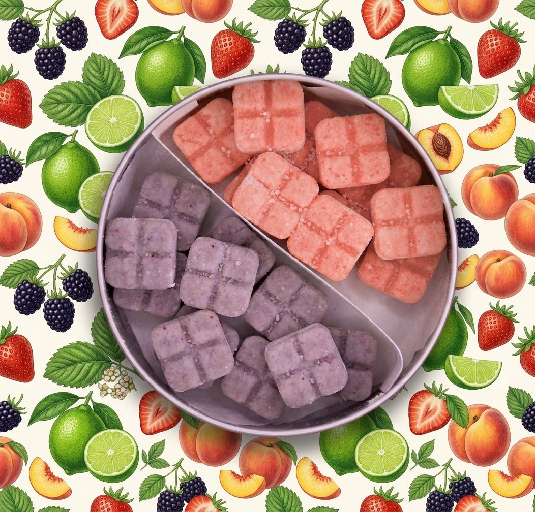 Combo Pack 1 (15ct Blackberry Lemonade + 15ct Strawberry Lime Peach, 200mg + 20mcg Methylcobalamin B12)